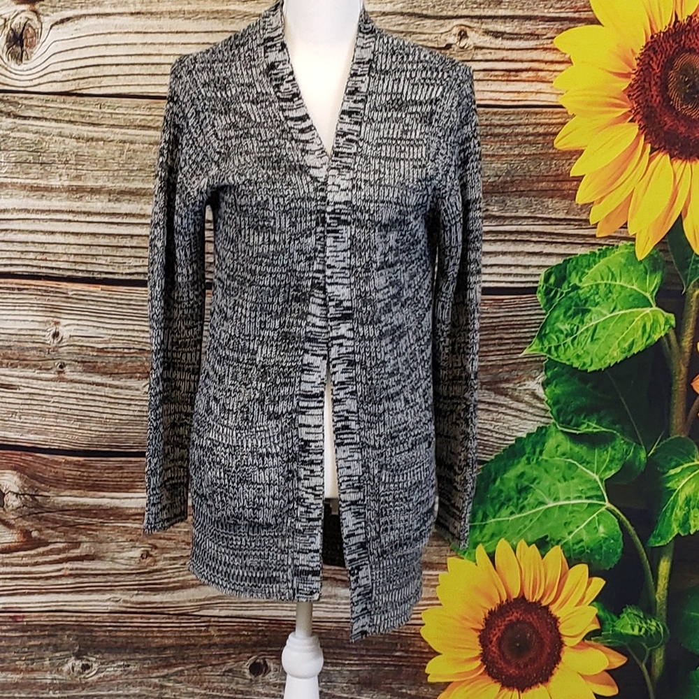 Ambiance black & gray cardigan sweater Size Large